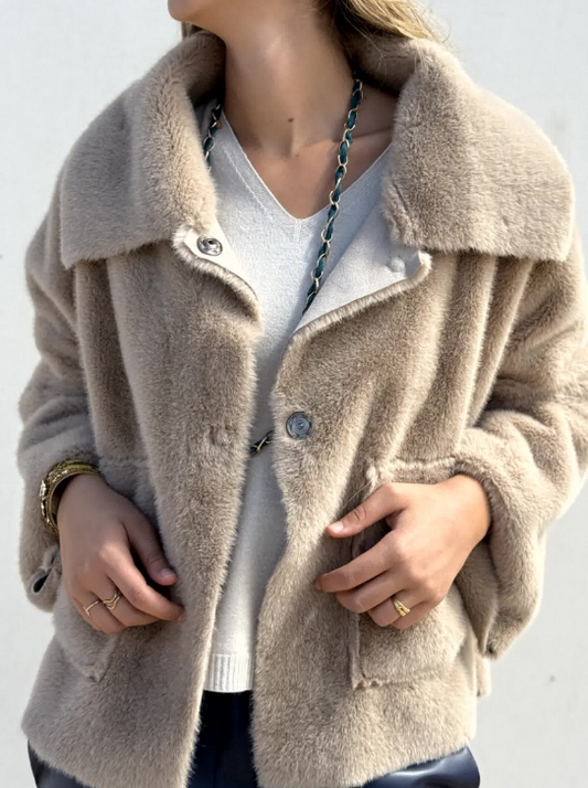 Chic Plush Warm Coat