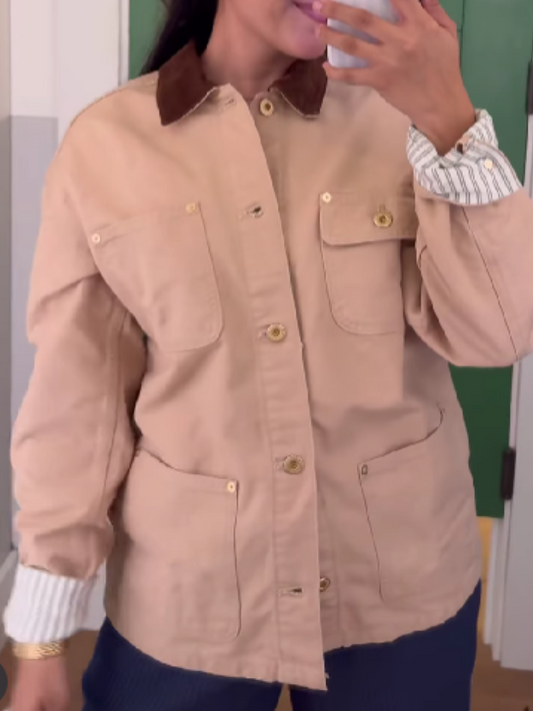 Washed Denim Coat